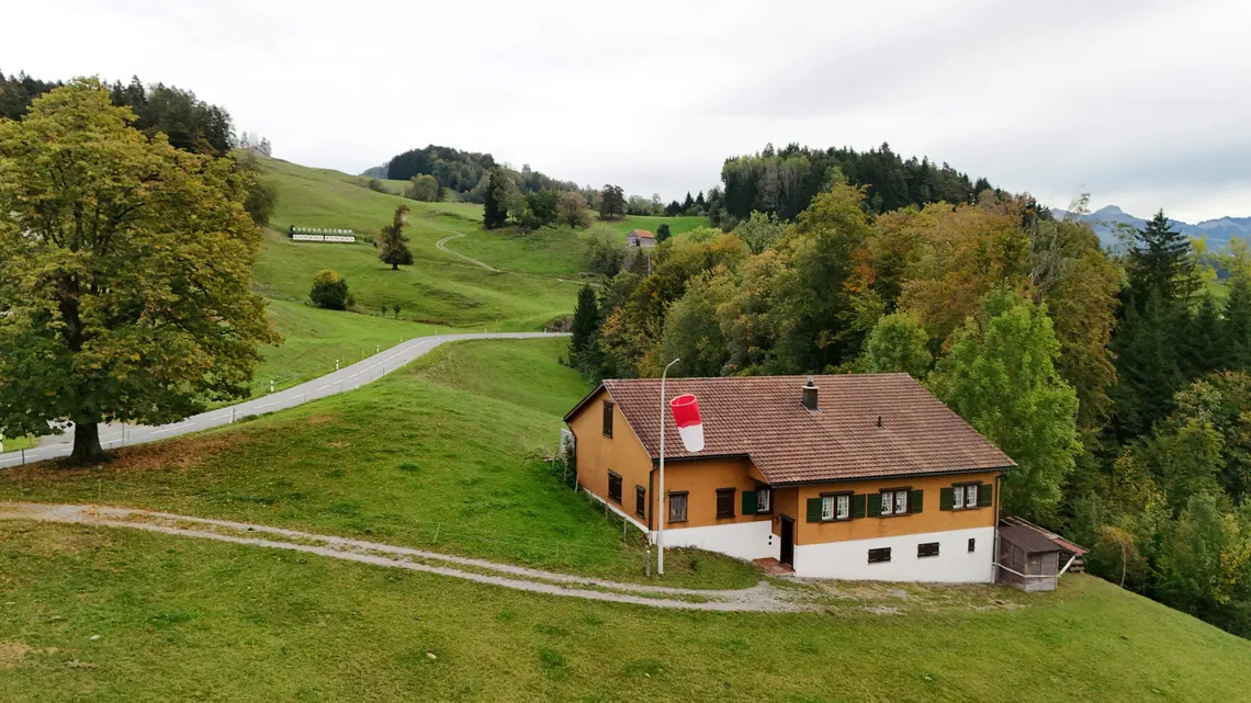 Schiessanlage Haslen aus der Luft